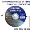 1 Pakke 4,5″ Skæreskiver Lincoln Abrasives .4″ Metal & Rustfrit Stål  |   Slibeskiver Og -Plader Slibemidler og efterbehandlingsprodukter Slibeskiver Og -Plader