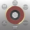 2 Pakke 4-1/2 Tommer Flap Disc 6 Korn Vinkelsliber Slibeskiver 4,5 Tommer Slibehjul Og Sliber Flap Disc Abrasive Flap Slibehjul Type #27 (4-1/2″ X 7/8″)  |   Slibeskiver Og -Plader Slibemidler og efterbehandlingsprodukter Slibeskiver Og -Plader