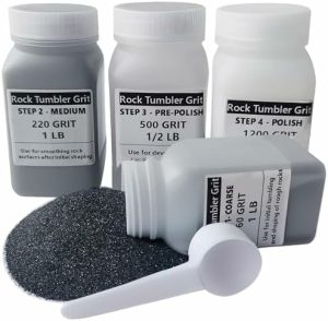 3 Lbs Rock Tumbler Grit Og Polish Genopfyldningssæt – Tumbling Grit Media – 4 Trins Tumbling Grit Media Fungerer Med Enhver Rock Tumbler, Rock Polisher, Sten Polisher – 3 Pounds  |   Abrasive Efterbehandlingsprodukter Abrasive Efterbehandlingsprodukter Abrasive Efterbehandlingsprodukter