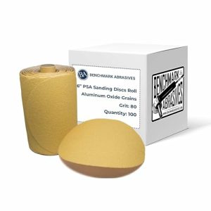 6″ Psa Gold Selvklæbende Da Slibeskive Rulle Aluminiumoxid Korn Designet Til Overfladeblanding Kant Slibning Generel Materialefjernelse Orbitalslibere (100 Skiver) – 80 Korn  |   Slibeskiver Og -Plader Slibemidler og efterbehandlingsprodukter Slibeskiver Og -Plader