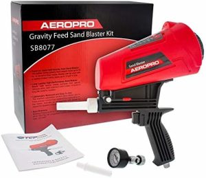 Gravitation Feed Sandblæser Sæt – Håndholdt Sandblæsnings Spraypistol Med 2 Keramiske Dyser Og Luftregulator – Blæs Abrasive Materialer, Soda, Perler, Valnød, Aluminiumoxid – Pneumatisk  |   Abrasive Efterbehandlingsprodukter Abrasive Efterbehandlingsprodukter Abrasive Efterbehandlingsprodukter